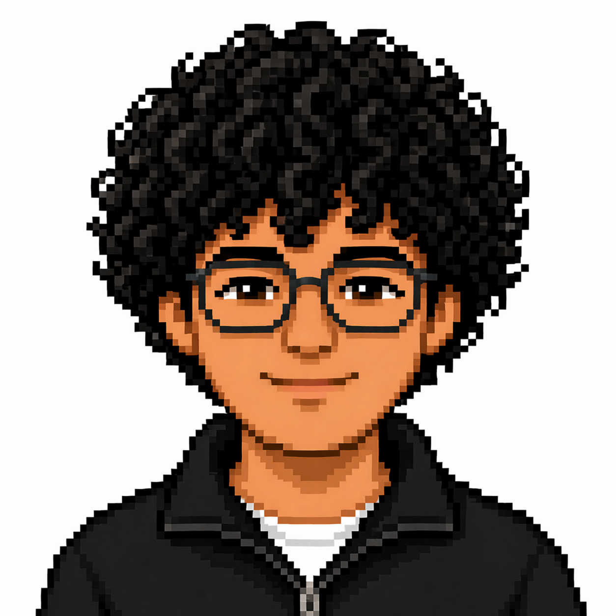 Retrato pixel art de Alejandro Oliva